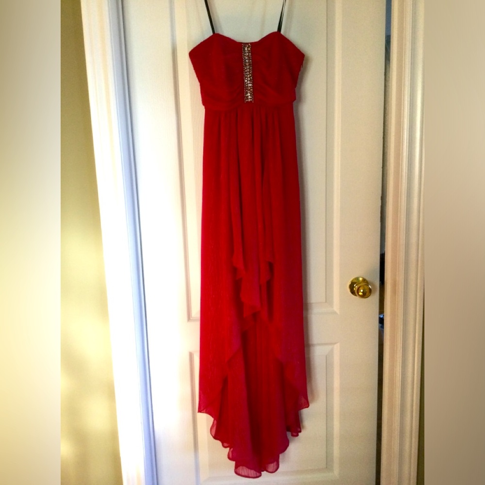 Laundry High-low dress - cranberry